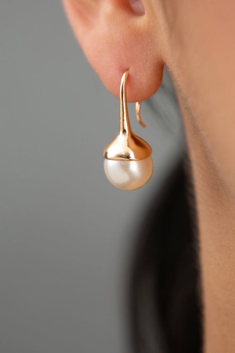 Heliophilia Silver Pendientes de Metal Dorados con Circonio CKP9356